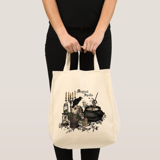 Modern Halloween WITCHES BREW Tote Bag (Voorkant (product))