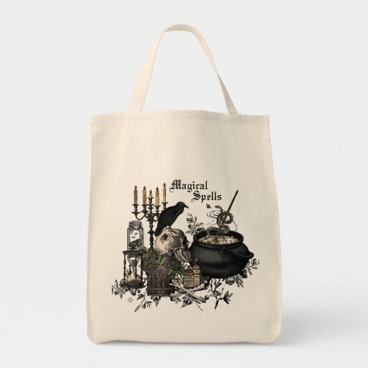 Modern Halloween WITCHES BREW Tote Bag (Voorkant)