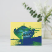 Modern Hamburg Port Ship Sachers Kunstwerk Briefkaart (Staand voorkant)