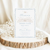 Modern Hand Drawn Book Baby shower Kaart