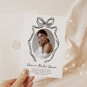 Modern Hand Drawn Bow grillig Vrijgezellenfeest Kaart