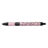 Modern, Hand-Drawn Cherry Blossom Zwarte Inkt Pen (Voorkant)