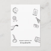 Modern Hand Drawn Chic Graduate Enclosure Card Informatiekaartje (Voorkant)
