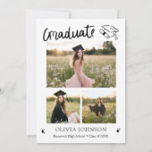 Modern Hand Drawn Class of 2029 Graduation Party Kaart (Achterkant)