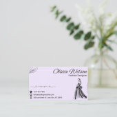 Modern Hand-Drawn Icon Business Card Visitekaartje (Staand voorkant)