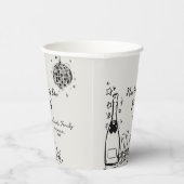 Modern Hand Drawn New Year's Eve Party Papieren Bekers (Rechts)