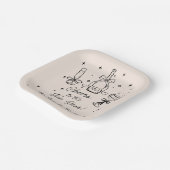 Modern Hand Drawn New Year's Eve Party Papieren Bordje (Gebogen)