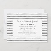 Modern Hand Geletterd Afstuderen Fotofeest Uitnodi Aankondiging (Achterkant)