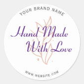 Modern Hand gemaakt script Typografie Sticker (Voorkant)