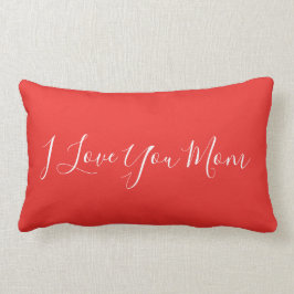 Modern Hand Lettered Ik hou van je moeder Kussen