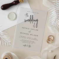 Modern Hand Lettering Script Zwart Wit Bruiloft