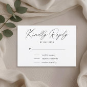 Modern Hand Lettering Wedding RSVP