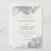 Modern Hand Painted Elegant Floral Wedding Kaart (Voorkant)