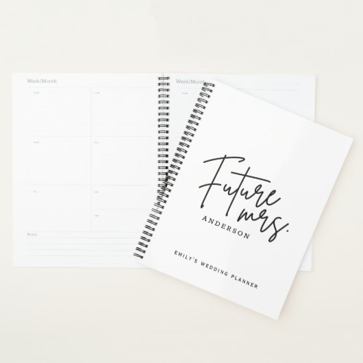 Modern Hand Script Future Mrs Wedding Planner (Display)