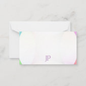 Modern handboek Waterverf handschrift Notitiekaartje (Achterkant)