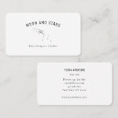 Modern, handen met toverstaf en sterren, visitekaartje (Voorkant / Achterkant)