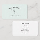 Modern, handen met toverstaf en sterren, visitekaartje (Voorkant / Achterkant)