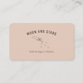 Modern, handen met toverstaf en sterren, visitekaartje (Voorkant)