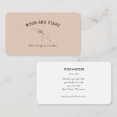 Modern, handen met toverstaf en sterren, visitekaartje (Voorkant / Achterkant)