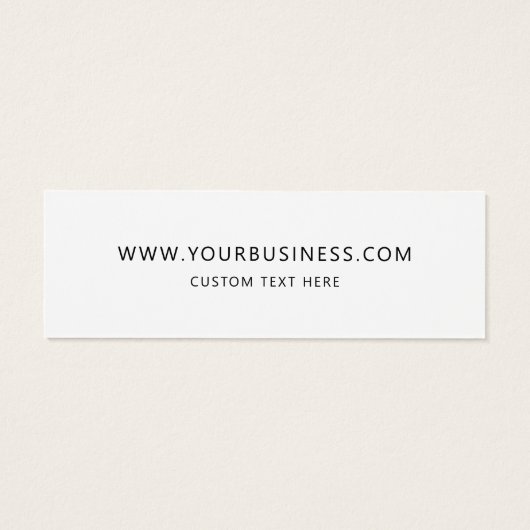 Modern Handgemaakte Zakelijke Kleding Label Hang L Mini Visitekaartjes (Achterkant)