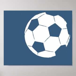 Modern handgeschilderd Voetbal art. 1 van 6 Poster