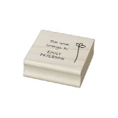 Modern handgeschreven bibliotheekboek met aangepas rubberstempel (Stempel)