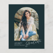 Modern handgeschreven boog foto Afstuderen (Voorkant)