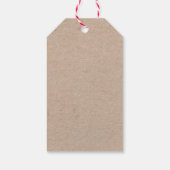 Modern handgeschreven feestdag met feestdag cadeaulabel (Achterkant)