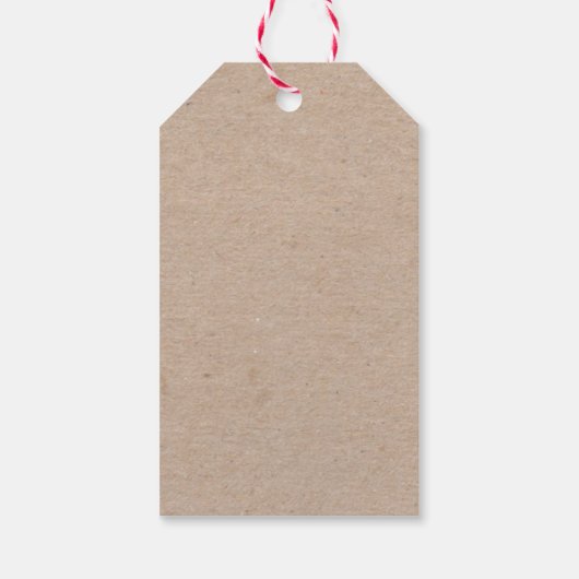 Modern handgeschreven feestdag met feestdag cadeaulabel (Achterkant)