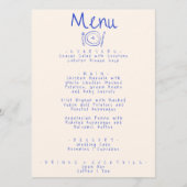 Modern handgeschreven getekend funky eigenzinnige  menu (Voorkant)