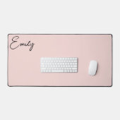 Modern Handgeschreven Handtekening Script Blush Bureaumat (Keyboard & Muis)