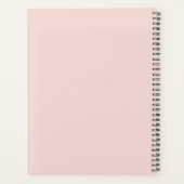 Modern Handgeschreven Handtekening Script Blush Planner (Achterkant)
