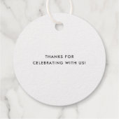 Modern Handgeschreven Lettertype | Bachelorette Fe Bedankjes Labels (Achterkant)