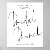 Modern Handgeschreven Manuscript Onthaal aan Brida Poster (Voorkant)