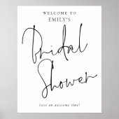 Modern Handgeschreven Manuscript Onthaal aan Vrijg Poster (Voorkant)