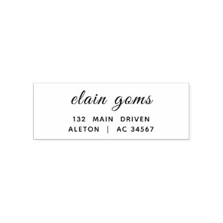 Modern Handgeschreven | Minimaal Gepersonaliseerd  Zelfinktende Stempel