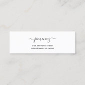 Modern Handgeschreven Naam en retouradres 08c. Mini Visitekaartje (Voorkant)