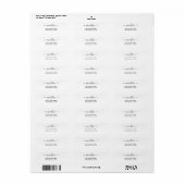 Modern Handgeschreven Naam en retouradres 08e. Etiket (Full Sheet)