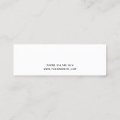 Modern Handgeschreven Naam en retouradres 08e. Mini Visitekaartje (Achterkant)