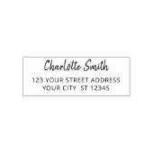 Modern handgeschreven naam retouradres  zelfinktende stempel (Design)