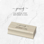 Modern Handgeschreven Naam & Return-adres 08a. Rubberstempel