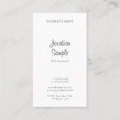 Modern Handgeschreven Naam Script Sjabloon Eenvoud Visitekaartje (Voorkant)