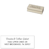 Modern handgeschreven retouradres rubberstempel (Gestempeld)