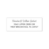 Modern handgeschreven retouradres rubberstempel (Afrduk)