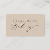 Modern handgeschreven Script Bakery Loyalty Kaart (Voorkant)