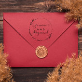 Modern handgeschreven script getrouwd paar bruilof rubberstempel