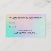 Modern handgeschreven script | Holografisch Aanbevelingskaartje (Achterkant)