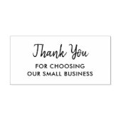 Modern handgeschreven script kleine bedrijven dank rubberstempel (Afrduk)