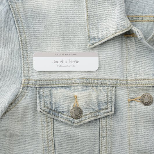 Modern Handgeschreven Script Naam Sjabloon Elegant Naamplaatje (In situ)