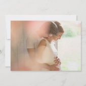 Modern handgeschreven script zwart wit foto bedankkaart (Achterkant)